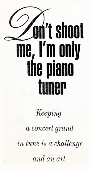 The piano tuner